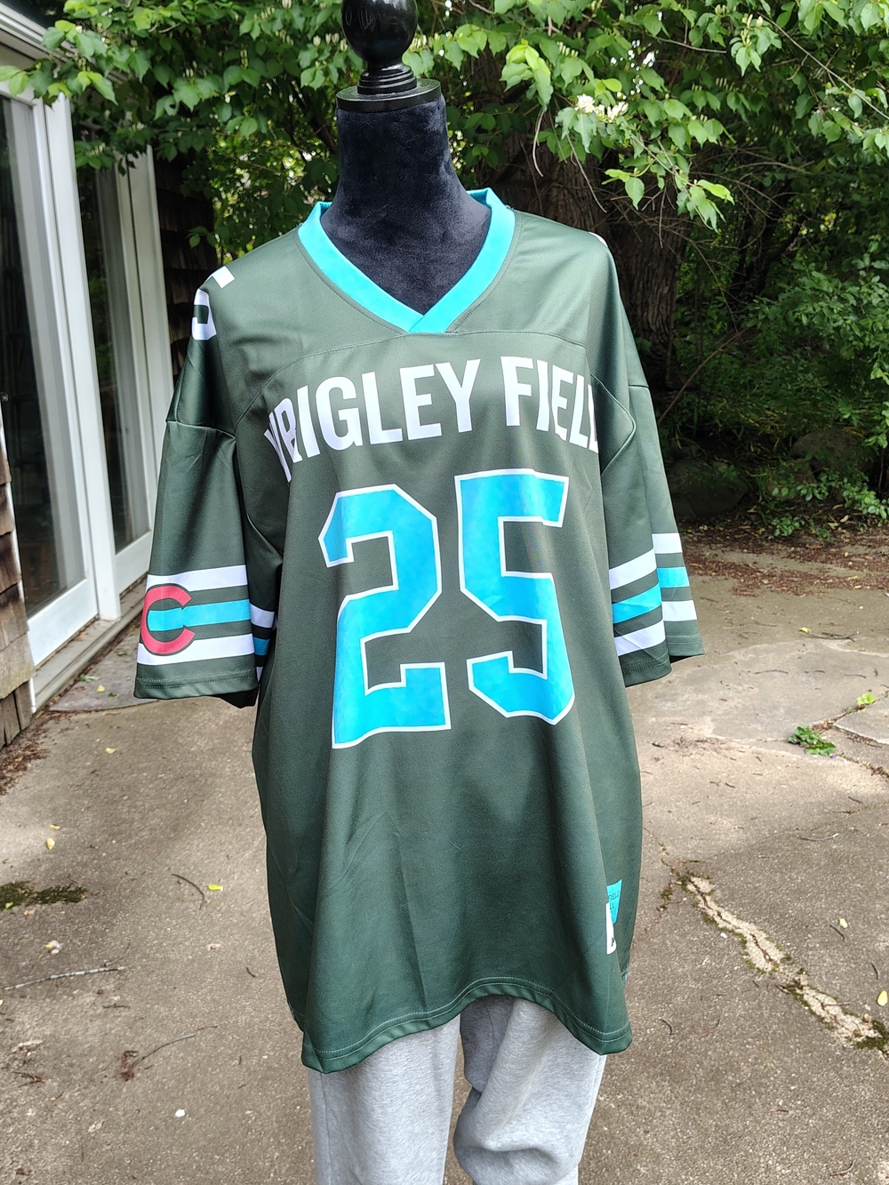 Wrigley Field #25 Olive & Teal Sports Jersey Special Giveaway 2025 Game Day